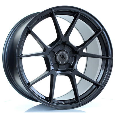 High End 16 '' Sampai 24 '' Gloss Black Forge Auto Wheels 6061-T6