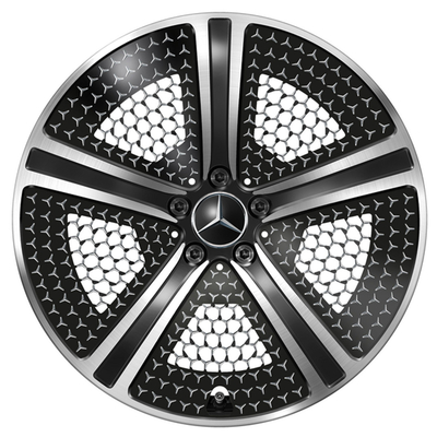 5-Jari EQE V295 Black High Sheen Mercedes Benz Forged Wheels 20 Inch