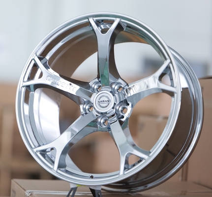 Nismo OEM Chrome Wheels Rim Nissan 370Z Infiniti Q50 Monoblock Wheels yang Dipalsukan