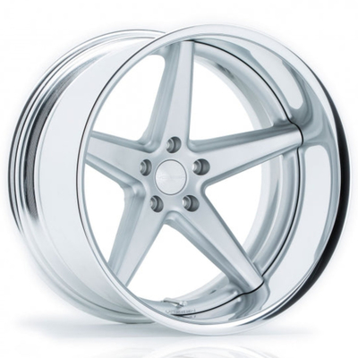 Deep Dish 6061-T6 Aluminium Alloy Vossen Forged Wheels VWS 3 Lima Jari-jari