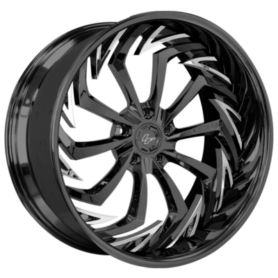 LF-777 3PC Pilihan Lexani Forged Wheels Staggered Spokes