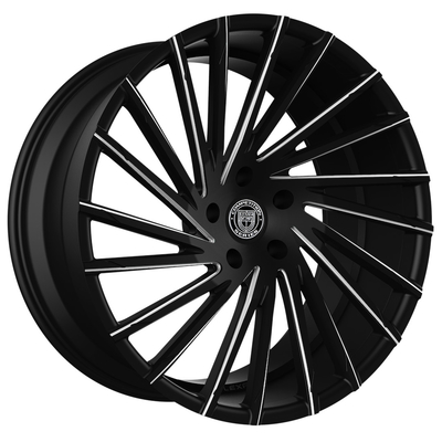 Muti Spokes Lexani Wraith Wheels 22 Inch Dengan Alur Mesin CNC