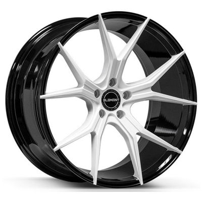 Gloss Black Forge Auto Wheels Dengan Wajah Putih