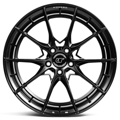 D03-R Gloss Black VR Ditempa Porsche 991 Turbo Wheels 16-26 Inci