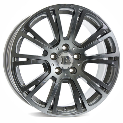 Jari-jari Berukir Berongga Mercedes Forged Wheels R Liquid Titanium