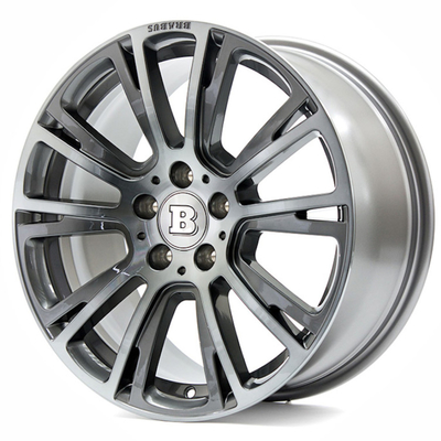 Jari-jari Berukir Berongga Mercedes Forged Wheels R Liquid Titanium