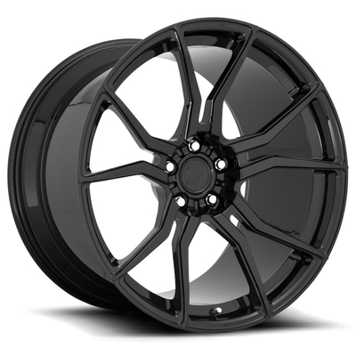 Penyelesaian Kustom ISO 9001 Monoblock Forged Wheels Gloss Black