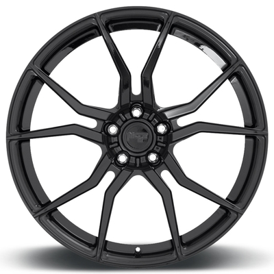 Penyelesaian Kustom ISO 9001 Monoblock Forged Wheels Gloss Black