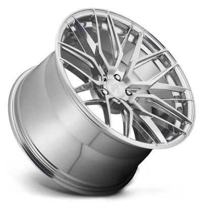 6061-T6 Bright Silver Monoblock Forged Wheels Jari-jari Cekung