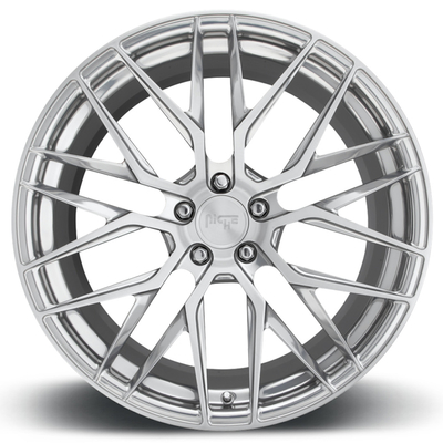 6061-T6 Bright Silver Monoblock Forged Wheels Jari-jari Cekung