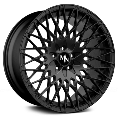 6061-T6 Aluminium Alloy Endless Finish Roda Ditempa Hitam Kotor