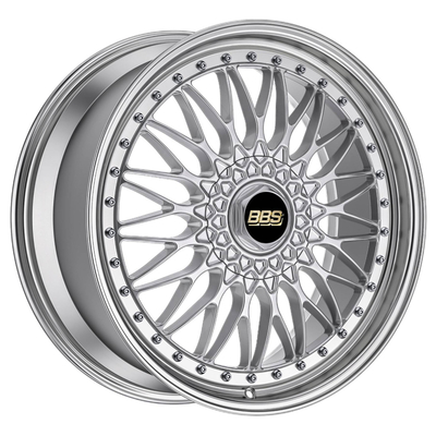 Super Rs Bright Silver BBS Forged Wheels Aluminium Rims 6061-T6