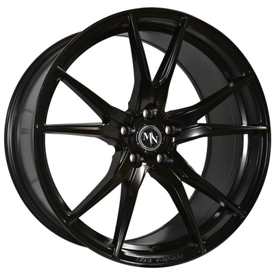 Matt Black Gunmetal Forge Auto Wheels Jari-jari Cekung Agresif