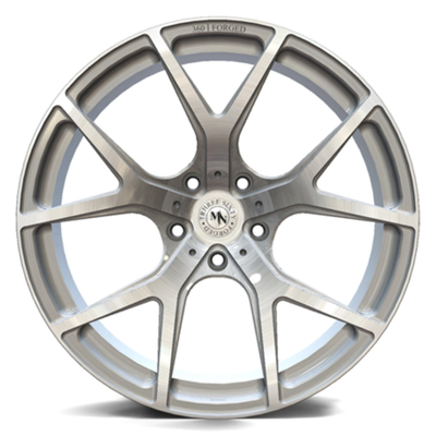 Volume Rendah Disikat Silver Monoblock Deep Concave Forged Wheels 6061-T6