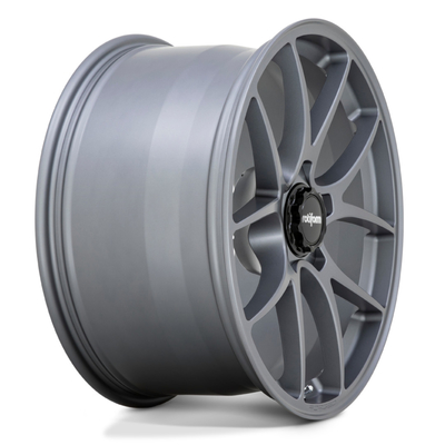 Staggered Spokes Satin Titanium Rotiform Forged Wheels LTN
