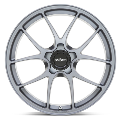 Staggered Spokes Satin Titanium Rotiform Forged Wheels LTN