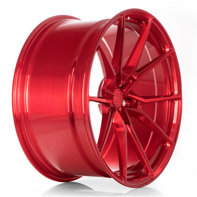 Anrky AN12 Red Ferrari F8 Forged Wheels Aerospace Grade