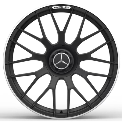 AMG Cross Spoke Mercedes Benz Forged Wheels Matt Black