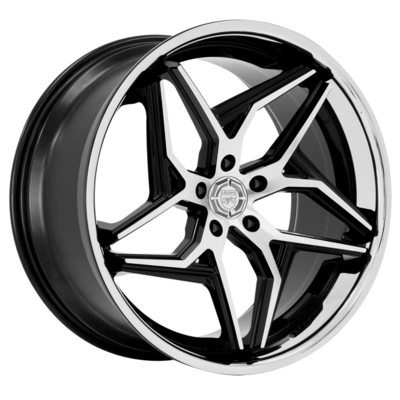 Roda Tempa Lexani Spyder Dengan Paduan Aluminium Gloss Black 6061-T6