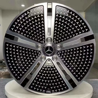 5-Jari EQE V295 Black High Sheen Mercedes Benz Forged Wheels 20 Inch
