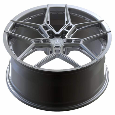 20 '' Hyper Silver Forged Wheels Untuk Mercedes Benz Rim Set