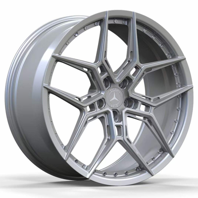 20 '' Hyper Silver Forged Wheels Untuk Mercedes Benz Rim Set