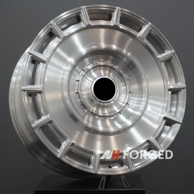 BMW Seri 7 Mercedes Kelas S C63S S63 AMG A45S Roda Custom Alloy Rims Brushed Perak