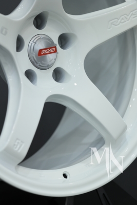 Custom Forged Nismo Rays 57CR Roda 370Z 350Z Clubsport velg putih