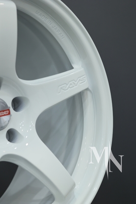 Custom Forged Nismo Rays 57CR Roda 370Z 350Z Clubsport velg putih