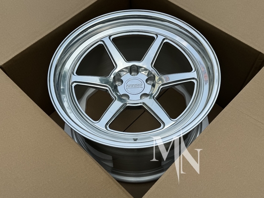 Velg Mobil Forge 5x114.3 Untuk Nissan 350Z 370Z Finishing Silver Polish