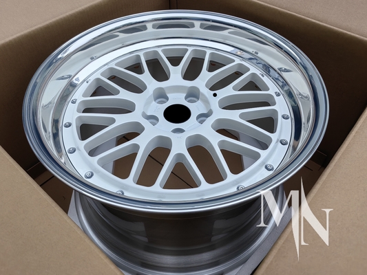2 Piece Forged Custom Wheels BBS LM LMR LeMans Gold Rims Untuk BMW 370z 350z