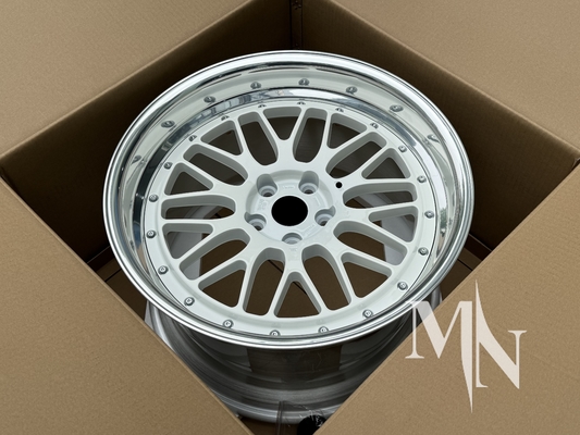 2 Piece Forged Custom Wheels BBS LM LMR LeMans Gold Rims Untuk BMW 370z 350z