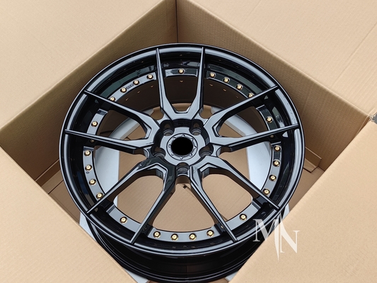 BC HCA162S roda dua bagian untuk Infiniti Q50 19 20 21 22 Inci Custom Black rims