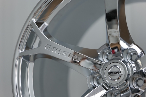 Nismo OEM Chrome Wheels Rim Nissan 370Z Infiniti Q50 Monoblock Wheels yang Dipalsukan
