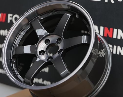 Rays Volk Racing roda tempa Te37 SL Double Black Deep Dish