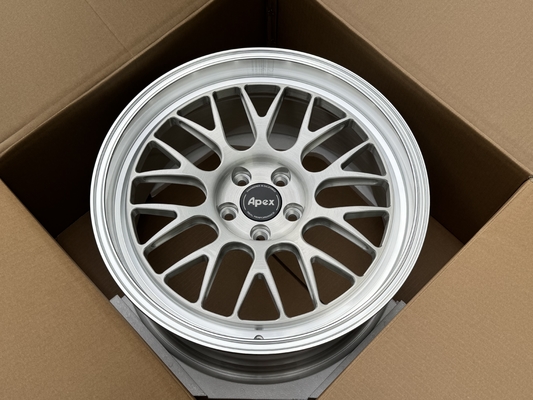 Velg Tempa Apex ML-10RT Bibir Mesin Brushed Clear