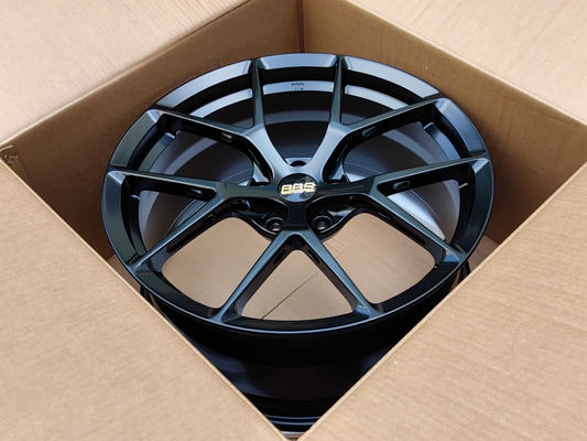Velg BBS Fi-R Satin Black Roda 6061-T6 Paduan Aluminium Tempa