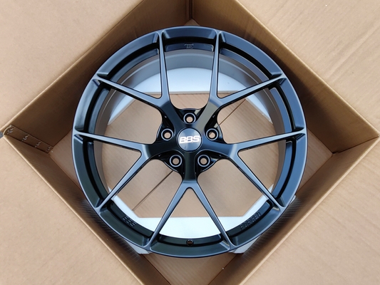 Velg BBS Fi-R Satin Black Roda 6061-T6 Paduan Aluminium Tempa