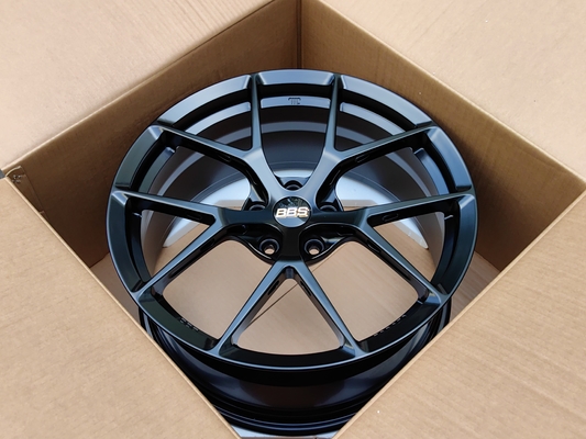 Velg BBS Fi-R Satin Black Roda 6061-T6 Paduan Aluminium Tempa