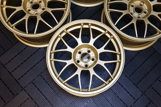 Subaru Impreza 22B Rare BBS RG334 5X100 Roda Digunakan Rims WRX STI GC8